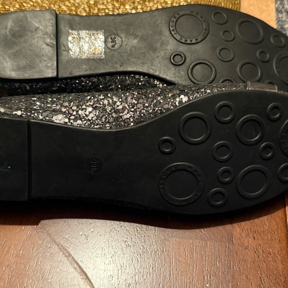 Marc by Marc Jacobs Black Glitter Flats - Picture 8 of 10